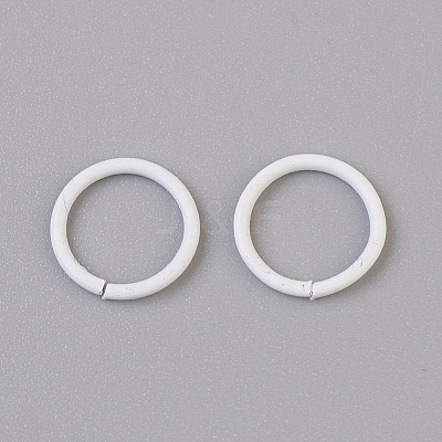 Spray Painted Iron Open Jump Rings X-IFIN-F149-B16-1