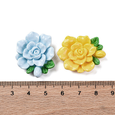 Opaque Resin Cabochons RESI-R455-01G-1