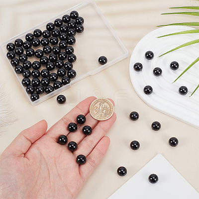 2 Strands Natural Black Tourmaline Beads Strands G-OC0004-93-1
