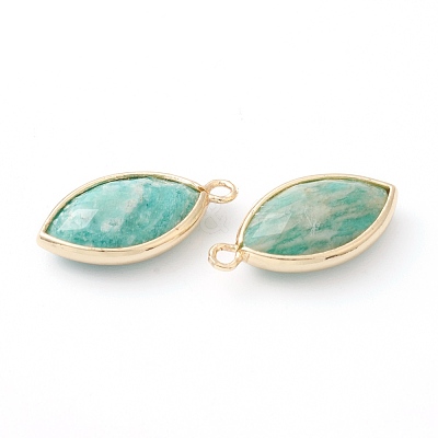 Natural Amazonite Pendants G-B009-01G-L-1