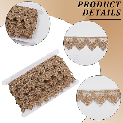 10 Yards Metallic Lace Trimming OCOR-CY0001-67-1
