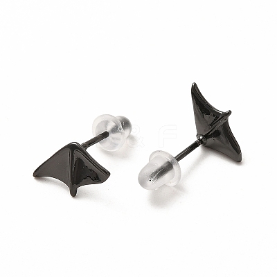 Brass Asymmetrical Earrings for Women EJEW-L262-01EB-1