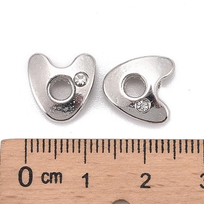 Letter Slider Beads for Watch Band Bracelet Making ALRI-O012-A-NR-1