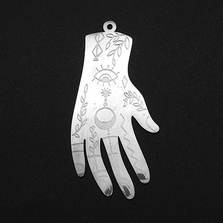 Tarnish Resistant 201 Stainless Steel Pendants STAS-S105-LA116-1