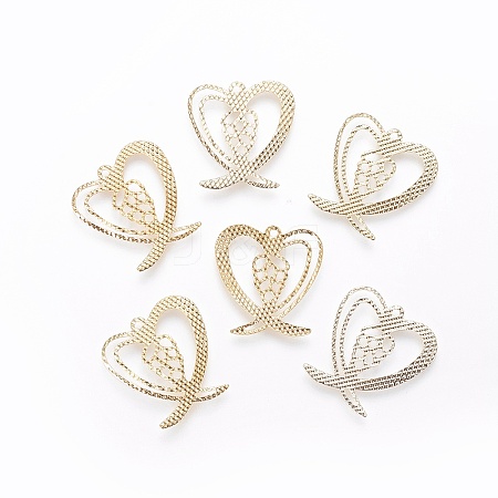 Iron Filigree Pendants LS-X-IFIN-F158-09G-1