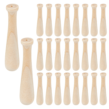 100Pcs Wooden Baseball Bat Ornaments WOOD-PH0003-78-1