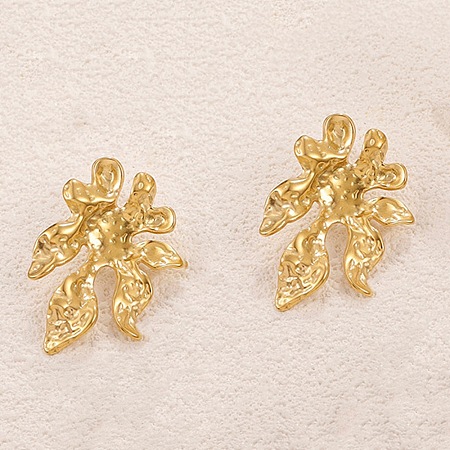 Valentine's Day 304 Stainless Steel Stud Earrings EJEW-D361-03G-02-1