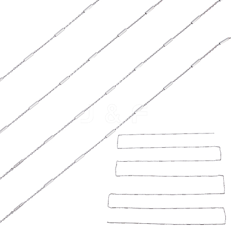 5Pcs Stainless Steel Cable Chains CHS-ME0001-01P-1
