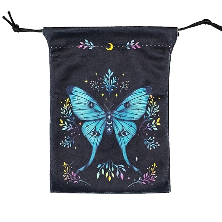 Butterfly Printed Velvet Storage Bags PW-WG21CB6-04-1