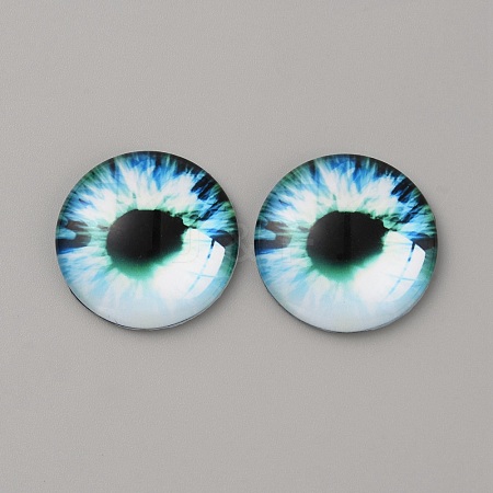 Glass Cabochons LS-GLAA-WH0033-75H-10-1
