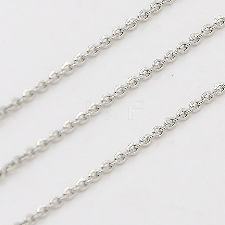 Tarnish Resistant 304 Stainless Steel Cable Chains CHS-H001-23P-B-1