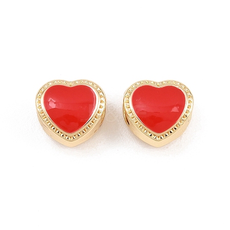 Alloy Enamel European Beads AL-CBAC2D3-20G-05-1