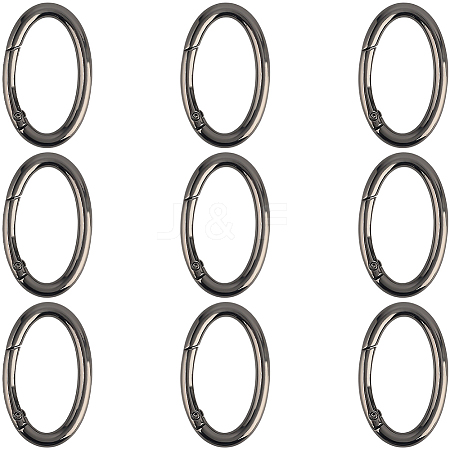 10Pcs Zinc Alloy Spring Gate Rings FIND-SP0004-31B-1