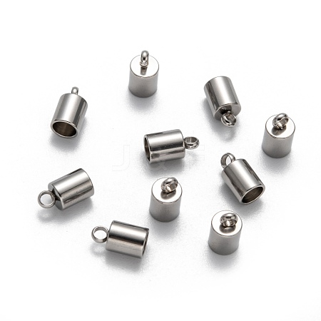 Tarnish Resistant 304 Stainless Steel Cord Ends STAS-E020-1-1