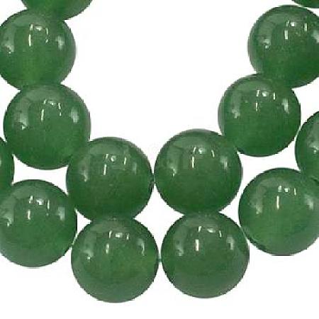 Natural Dyed White Jade Beads Strands JBR10-10mm-1