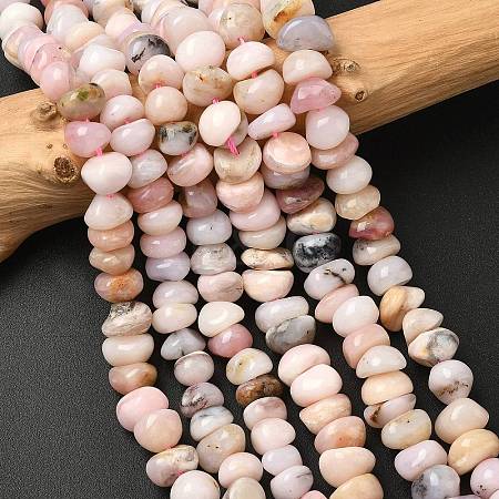 Natural Pink Opal Beads Strands G-L493-16-1