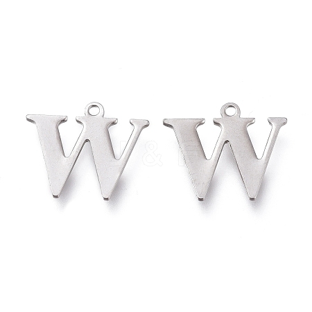 Tarnish Resistant 304 Stainless Steel Charms STAS-H112-W-P-1