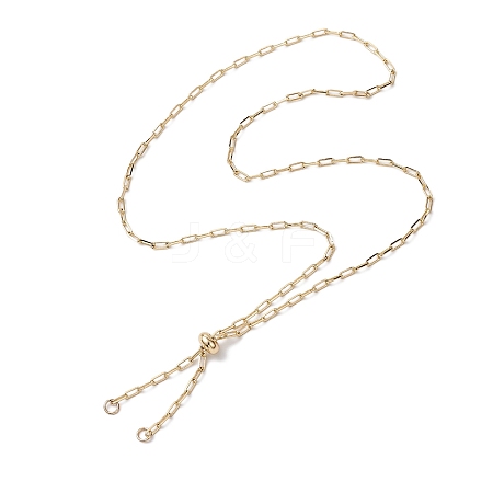 Brass Slider Necklace Makings AJEW-JB01270-1