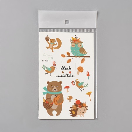 Removable Temporary Tattoos AJEW-WH0061-B18-1