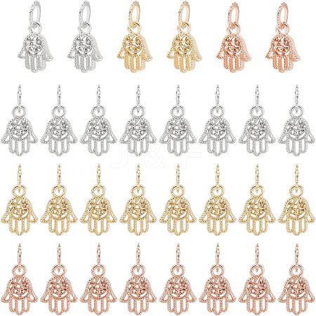 SUPERFINDINGS 30Pcs 3 Colors Rack Plating Alloy European Dangle Charms MPDL-FH0001-06-1