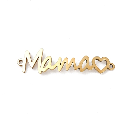 Mother's Day 201 Stainless Steel Connector Charms LS-STAS-F316-38G-1