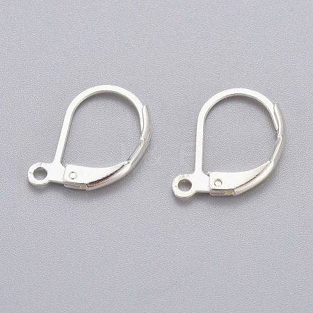 316L Surgical Stainless Steel Leverback Earring Findings STAS-E194-03S-1