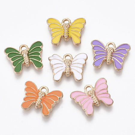 Alloy Enamel Pendants PALLOY-R119-06-1