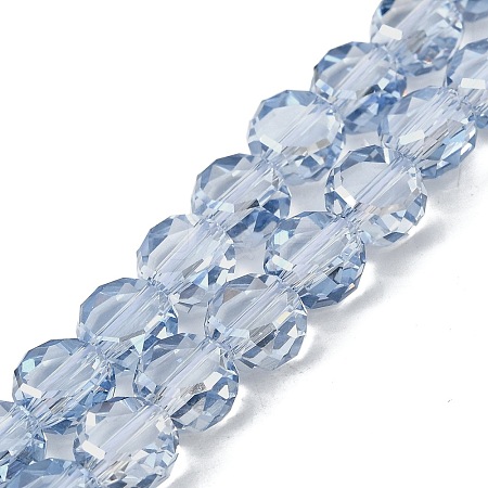 Electroplate Glass Beads Strands EGLA-L045-G-PL03-1