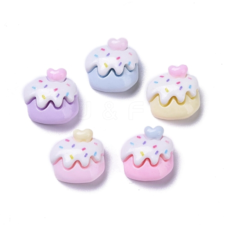 Opaque Cute Resin Decoden Cabochons RESI-B024-01G-1