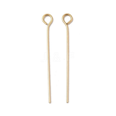304 Stainless Steel Eye Pins STAS-K293-13G-0.6x26mm-1