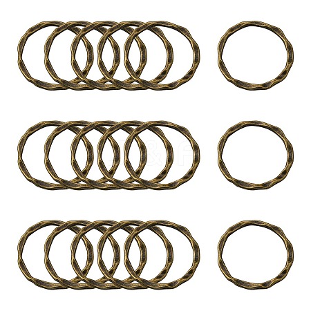 Tibetan Style Linking Rings LS-PALLOY-A017-AB-FF-1