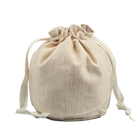 Linen Packing Pouches Drawstring Bags PW-WG38CE7-04-1