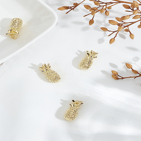 4Pcs Brass Pendants KK-LP0004-14-1