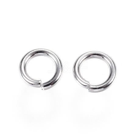 Tarnish Resistant 304 Stainless Steel Open Jump Rings STAS-E113-09P-1