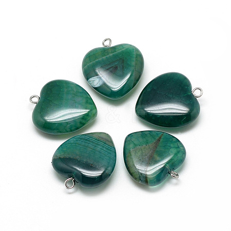 Natural Brazilian Agate Pendants G-S262-01C-1