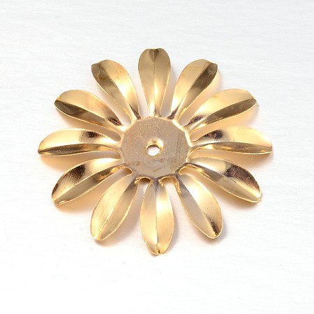 Multi-Petal Flower Iron Bead Caps IFIN-N3296-02-1