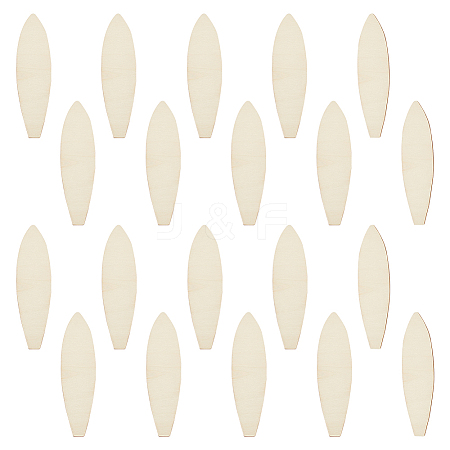 WADORN 20Pcs Unfinished Wooden Cutouts DIY-WR0003-66-1