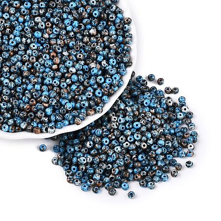 Picasso Glass Seed Beads GL-N001-01B-02-1