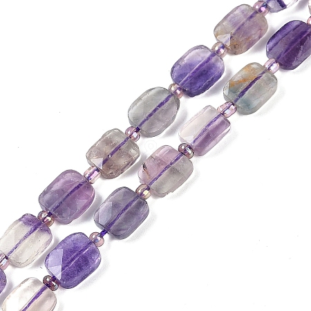 Natural Colorful Fluorite Beads Strands G-G182-E01-01-1