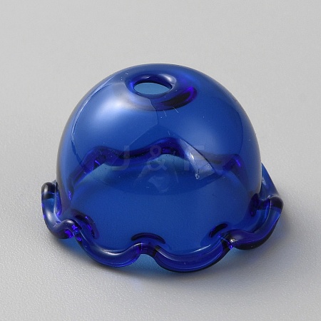 Transparent Glass Bead Cap Flower GLAA-TAC0008-18A-1