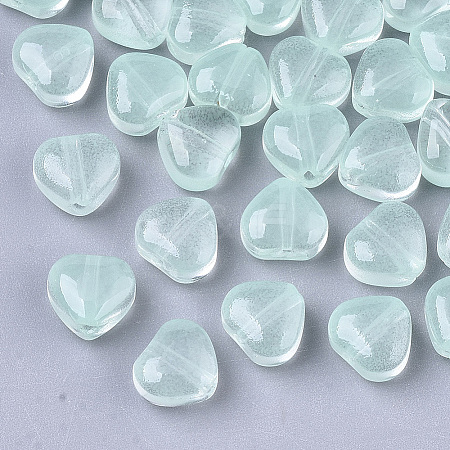 Transparent Spray Painted Glass Beads X-GLAA-N035-02-A05-1