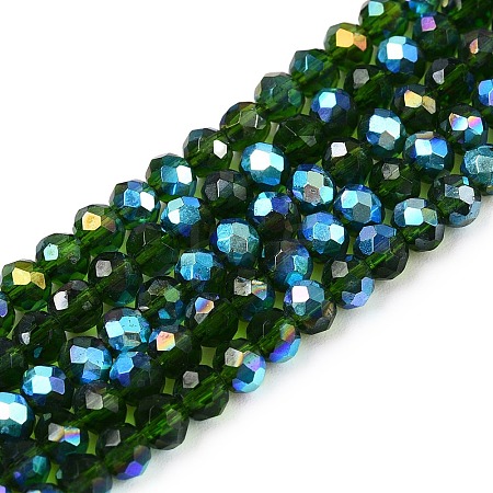 Electroplate Glass Beads Strands EGLA-A044-T3mm-L24-1