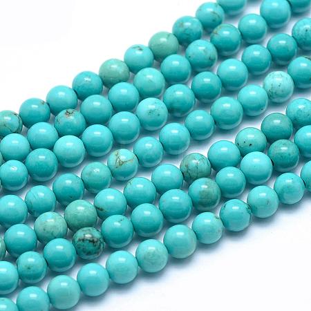 Natural Magnesite Round Beads Strands TURQ-G148-03-4mm-1