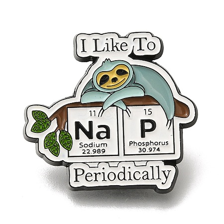 Chemistry Theme Safety Sloth Chemistry Nap JEWB-L016-02EB-05-1