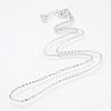 Iron Cable Chains Necklace Making MAK-R016-50cm-P-2