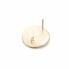 Brass Stud Earring Findings KK-S356-774-4