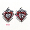 Gothic Style Alloy Resin Pendants PW-WGE8991-01-6