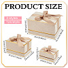 3Pcs 3 Styles Cardboard Paper Gift Boxes with Velvet Lid and Ribbon AJEW-BC0010-03B-2
