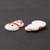 Christmas Themed Opaque Resin Cabochons CRES-P022-02-4