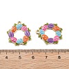 Easter Alloy Enamel Pendants ENAM-E360-01G-04-3